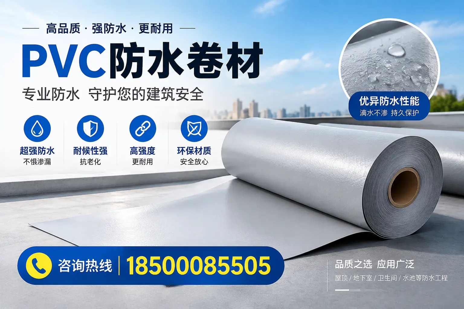 德州地区pvc防水卷材的市场现状与发展趋势